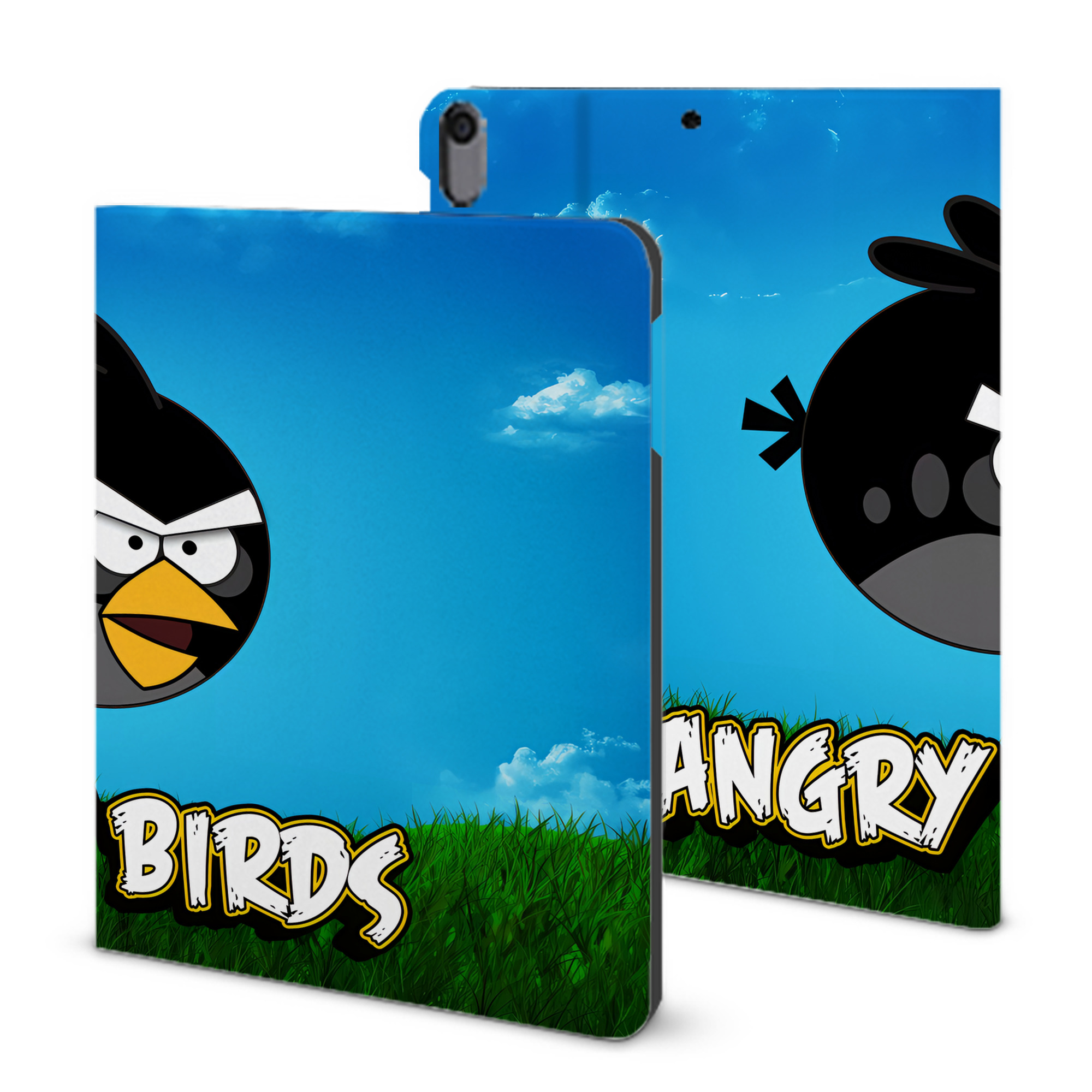 （画像用） Angry Birds アングリーバード IPad ケース ブック型 PUレザー TPU 耐衝撃 軽量 薄型 ペン収納なし 全面保護 IPad 各モデル対応